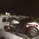 ハーレーダビッドソン FLSTF ファットボーイの積載完了後の写真