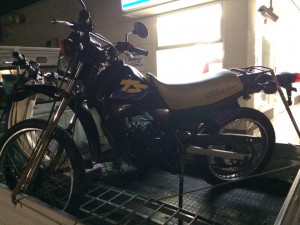 大手買取店で買取不可とされたスズキ TS50(SA11A)。当店にて出張査定を行い、買取に対応。