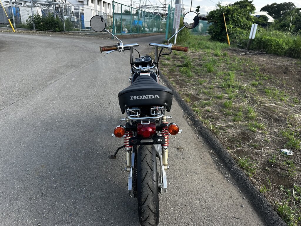 ホンダモンキーAB27型 リア周り写真 リアキャリア装着車