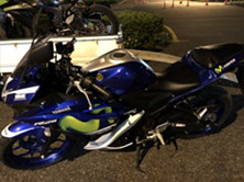 走行距離が500キロのYZF-R25