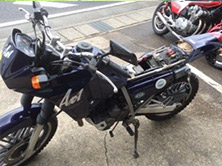 シートを盗まれて無くなったAX-1