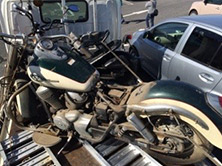 部品盗難にあった廃車シャドウ400